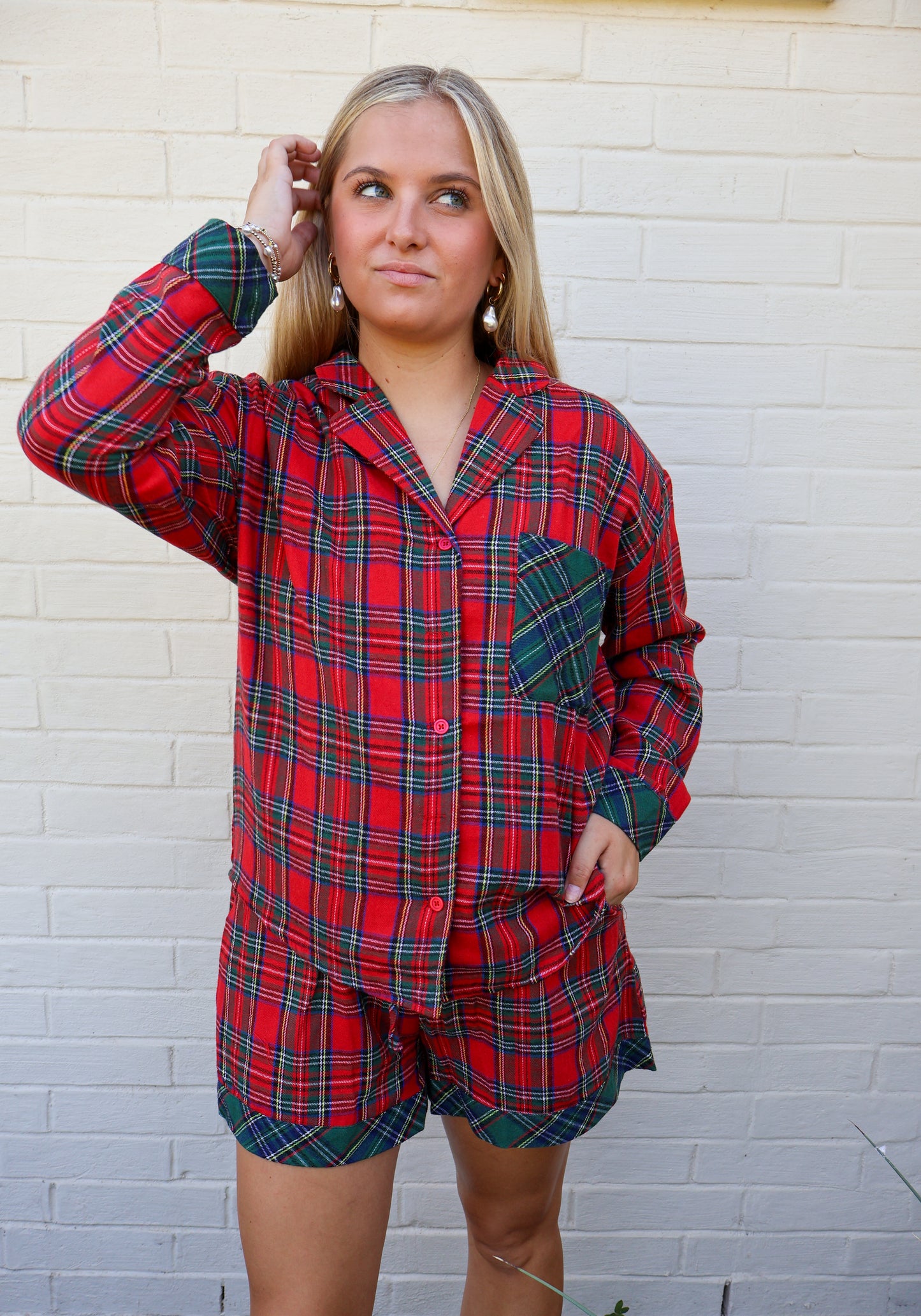 The Plaid PJ set