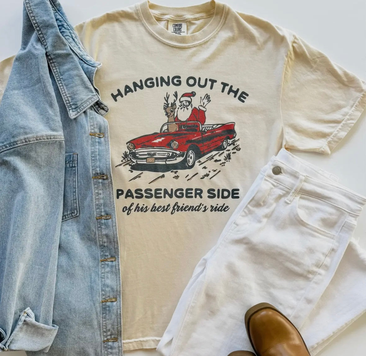 Passenger Side Santa tee