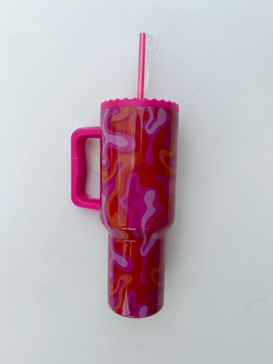 Pink Retro tumbler