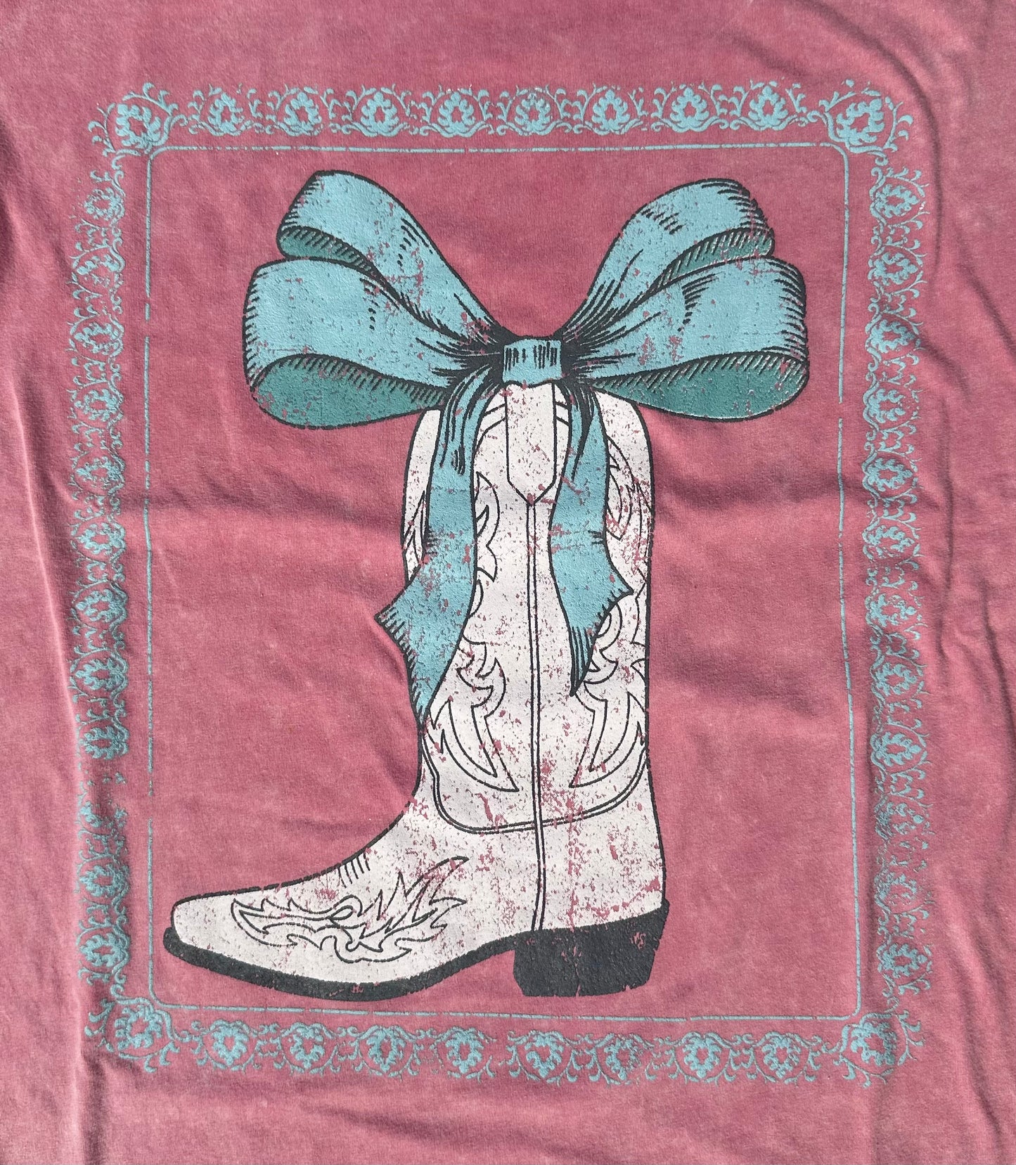 Cowgirl boots graphic tee