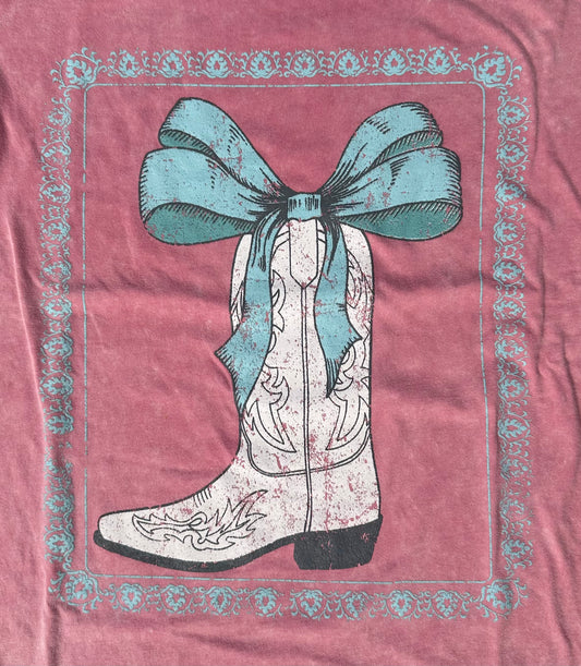 Cowgirl boots graphic tee