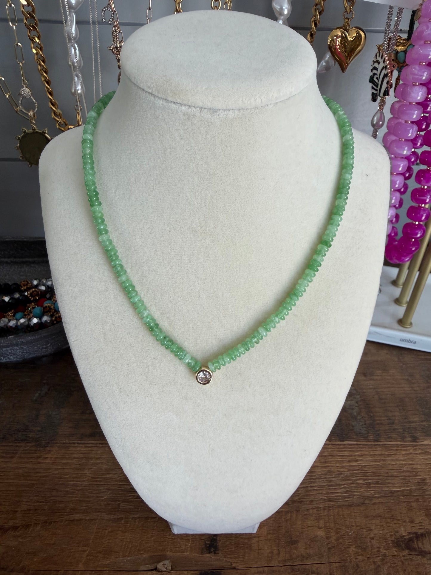 The Semi Stone necklace