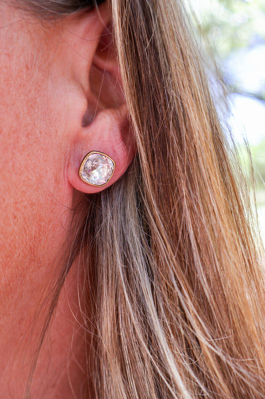 Square Crystal earring