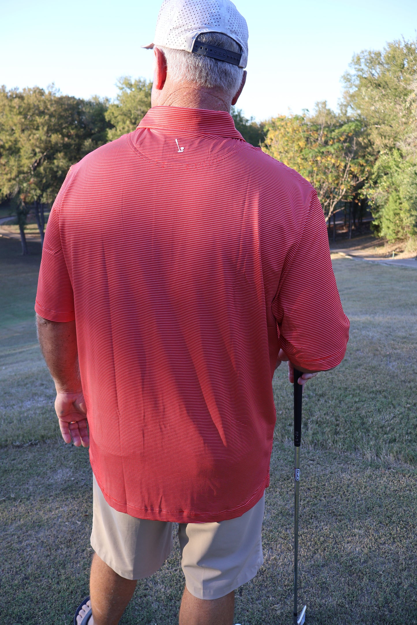 Red Stripe polo
