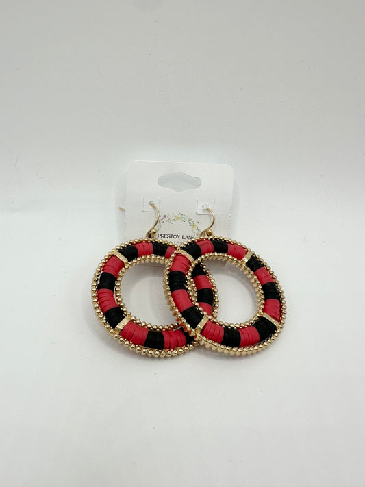 Game-day earrings