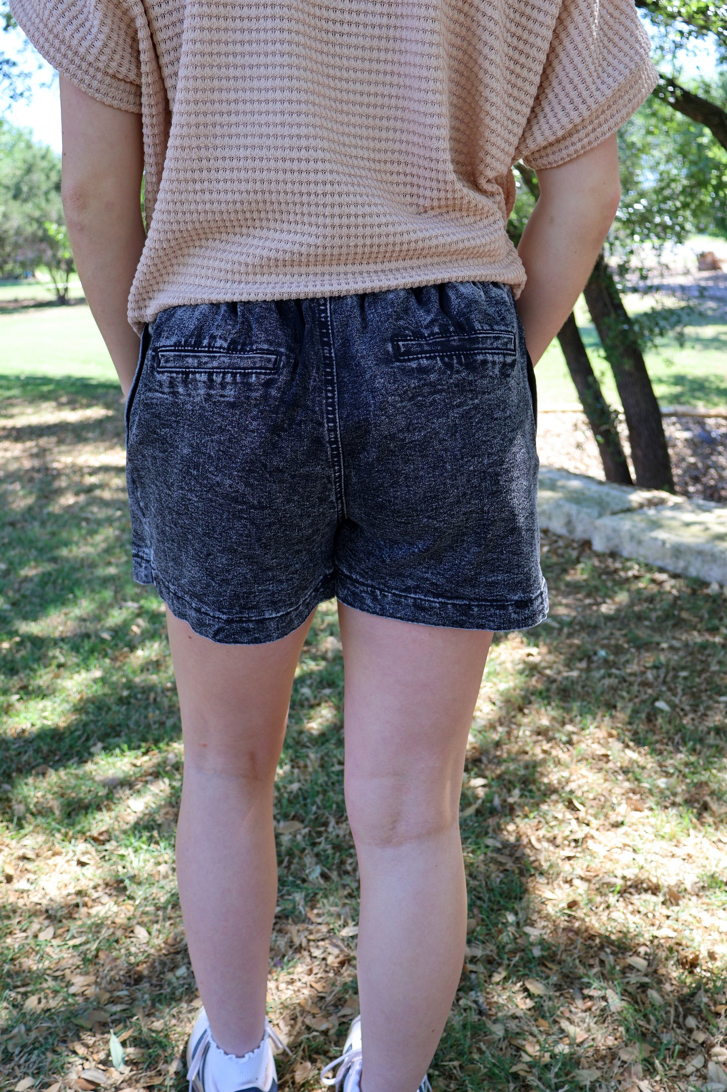 Little Black denim skort