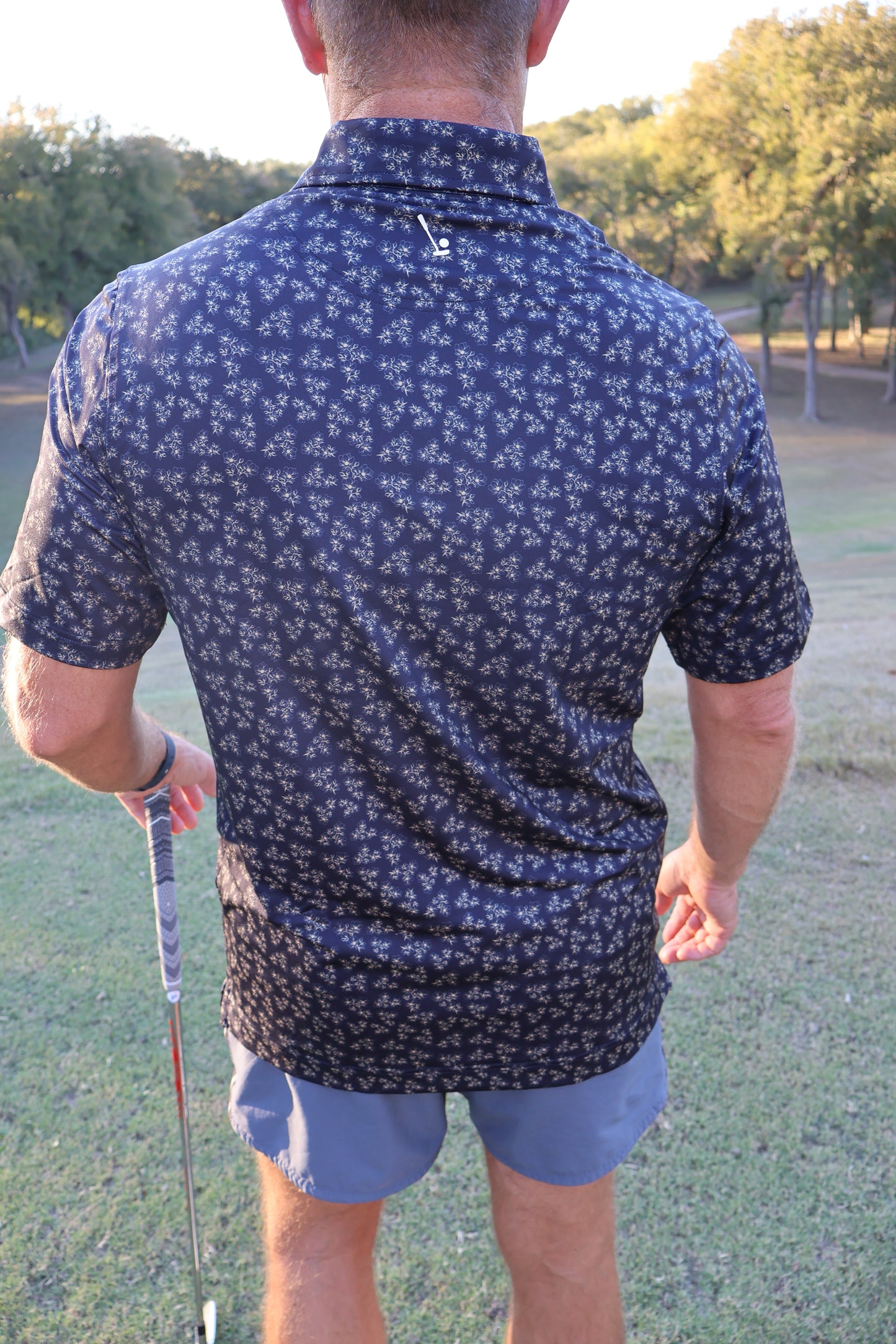 Dark Floral polo