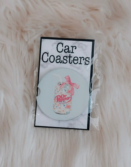 Dr Pepper car coaster
