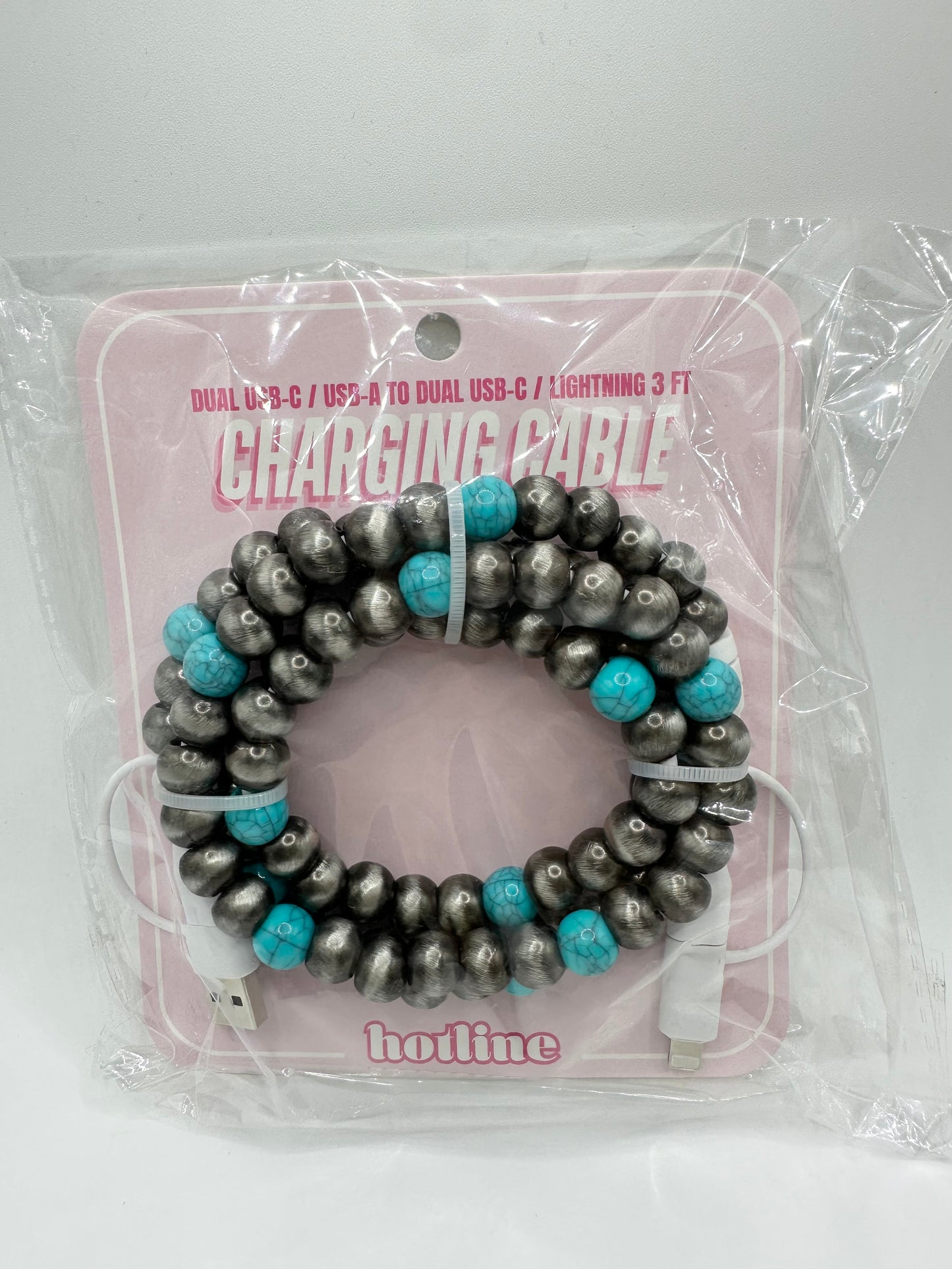 Beaded Charging cable