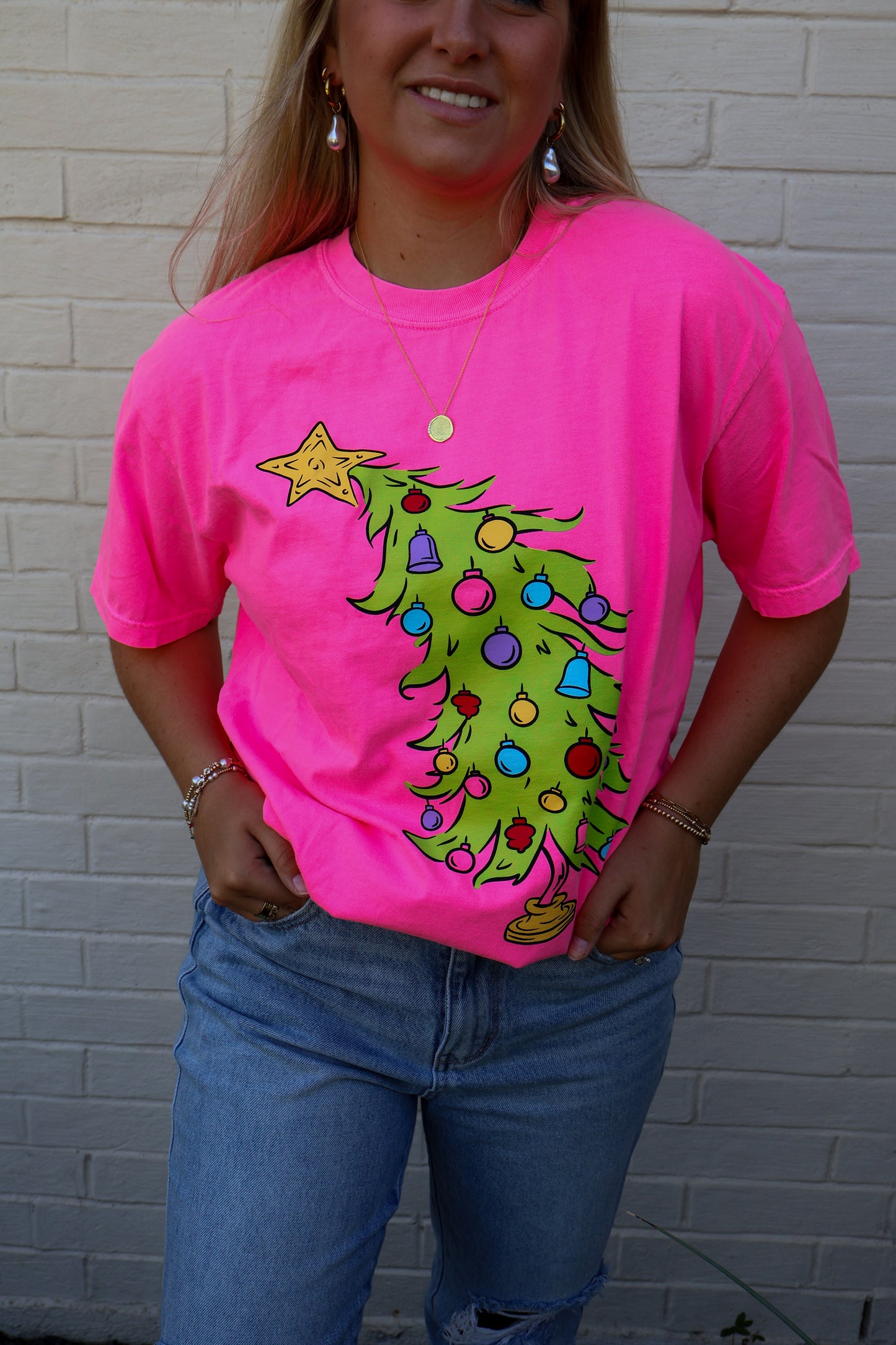 Grinch Tree tee