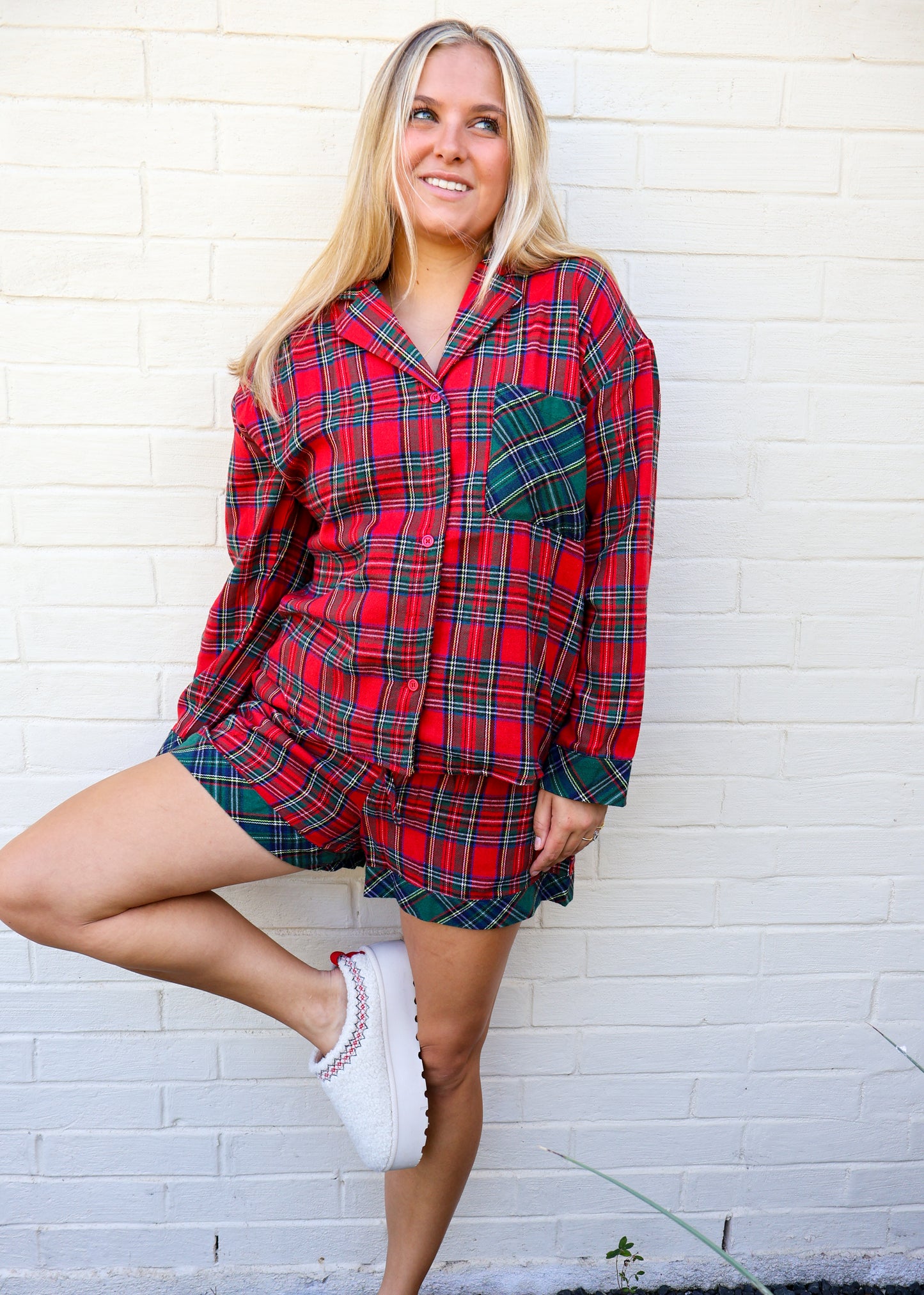 The Plaid PJ set