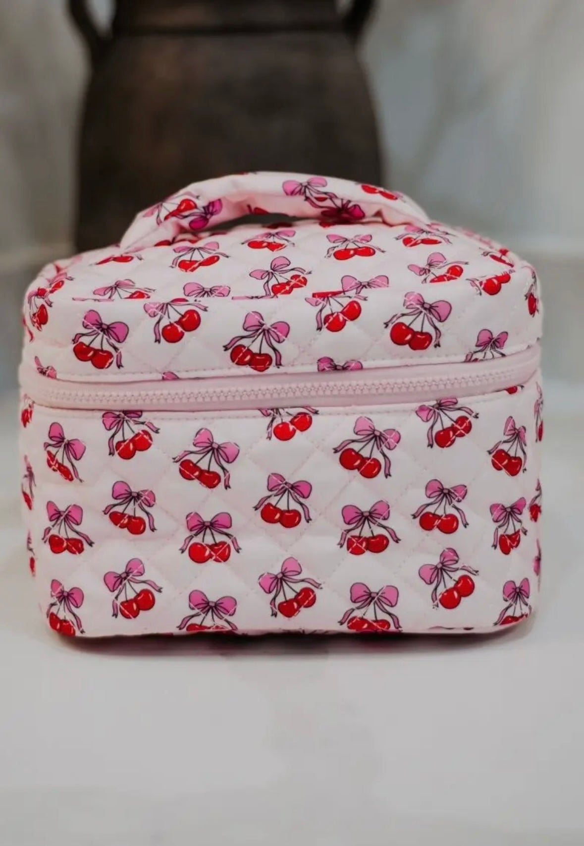 Cherry cosmetic bag