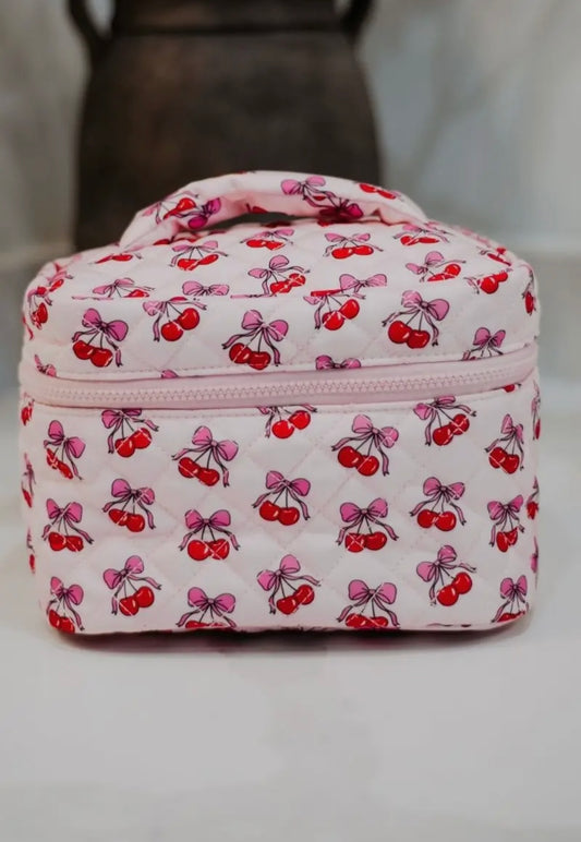 Cherry cosmetic bag