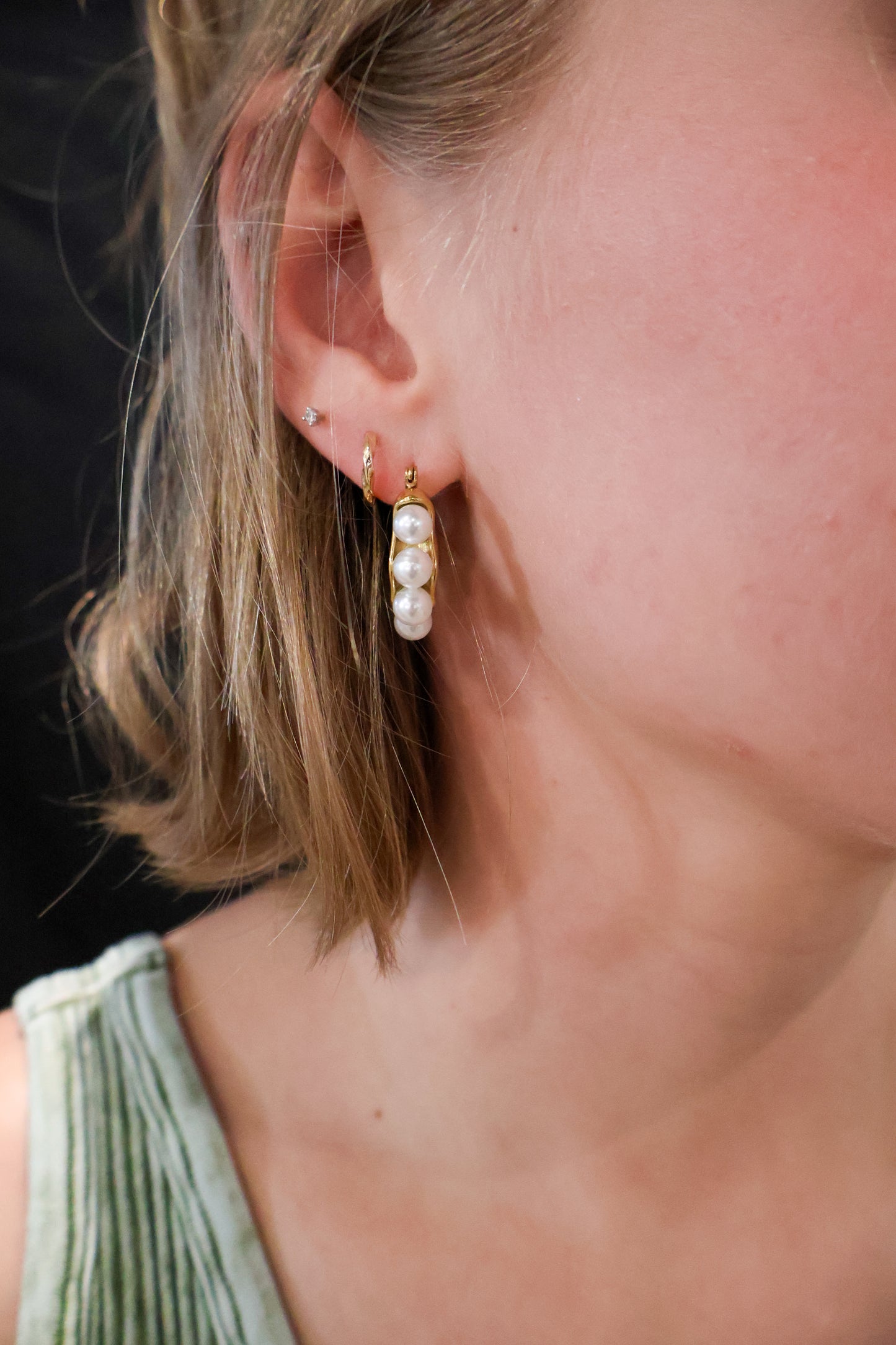Pearl hoops