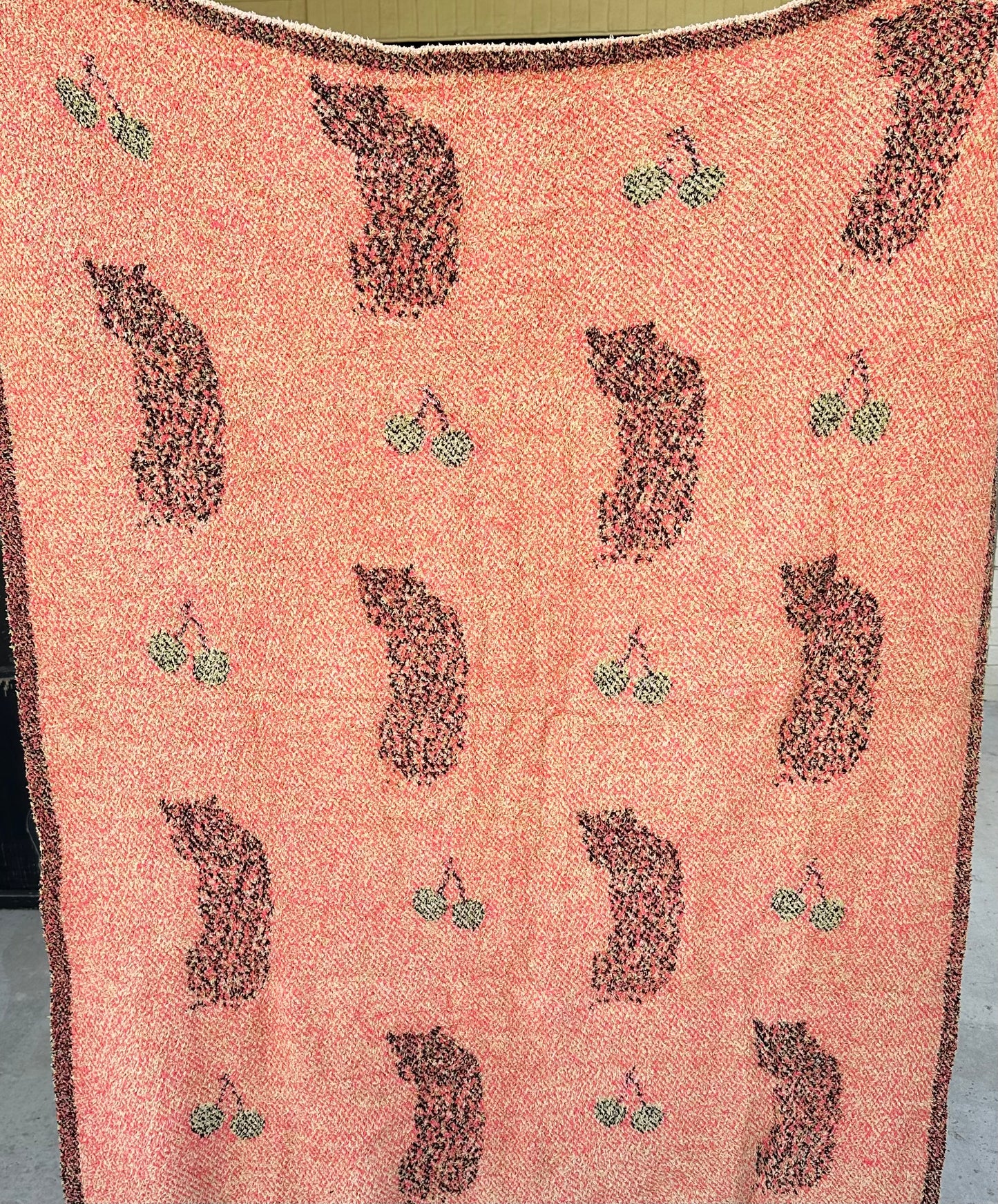 Cheetah/Cherry blanket