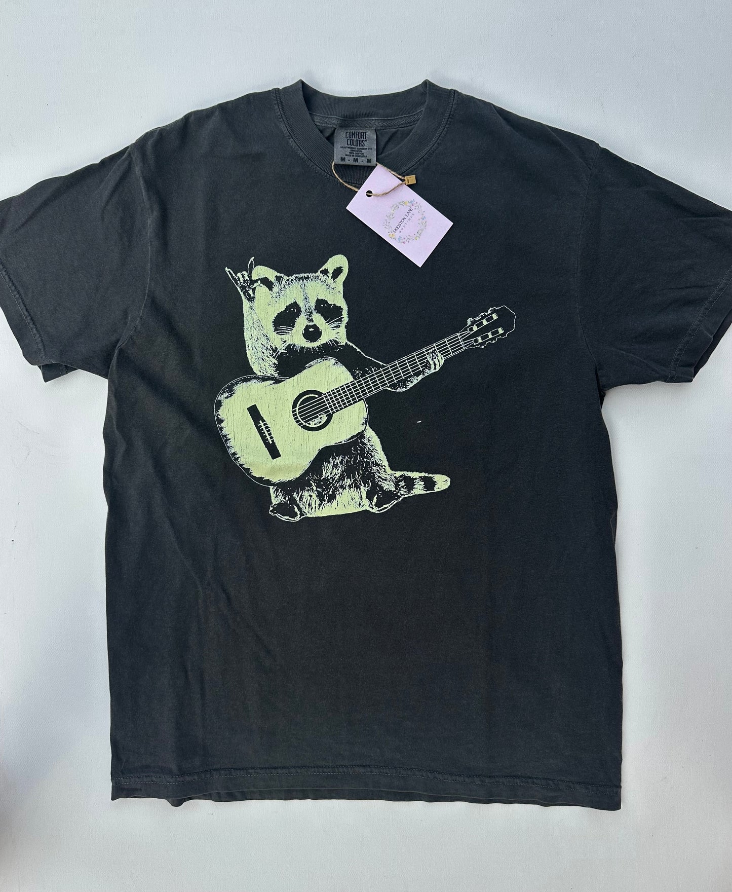 Raccoon with Guitar tee