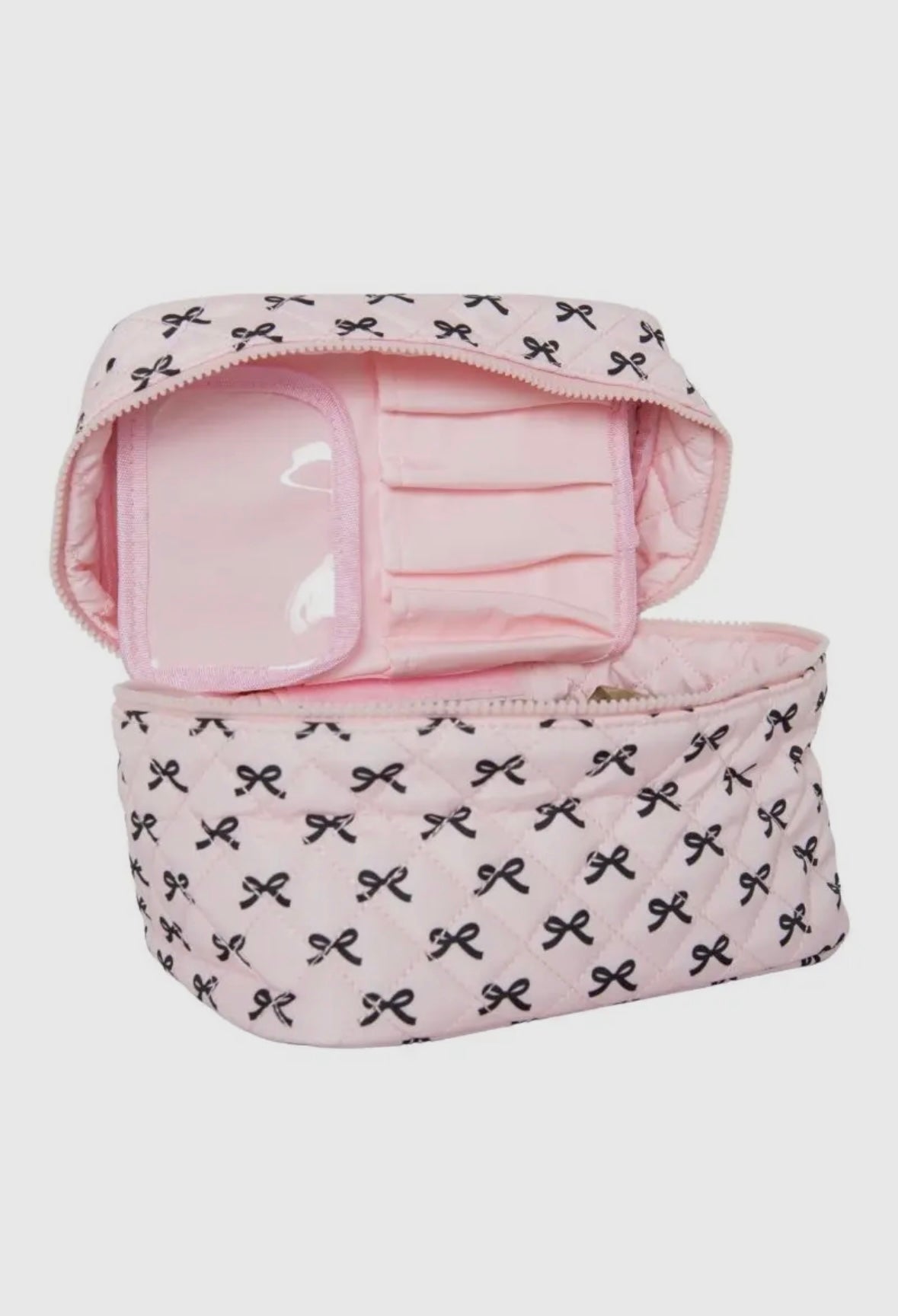 Pink Bow cosmetic bag