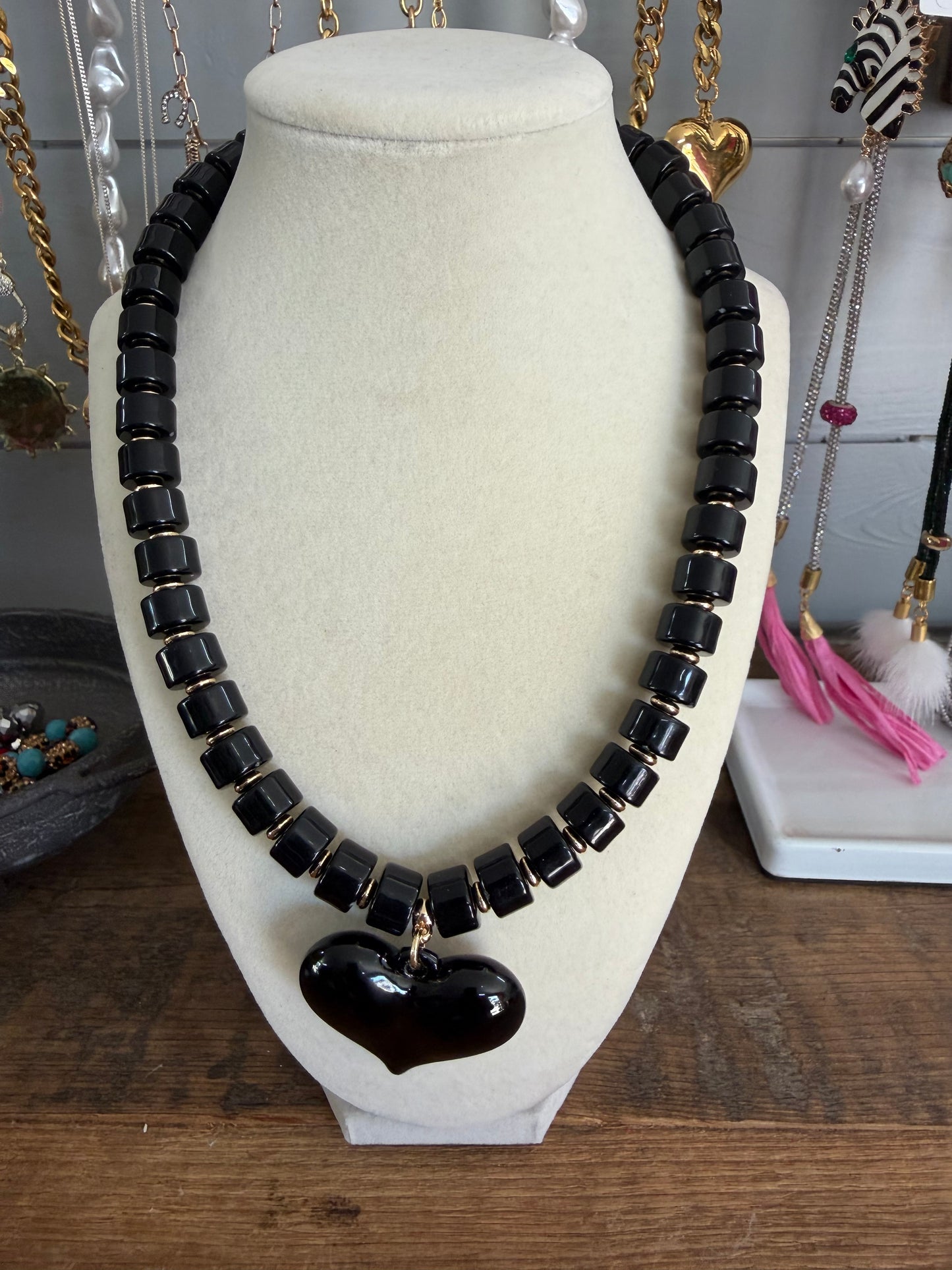 Vivi Heart Beaded necklace