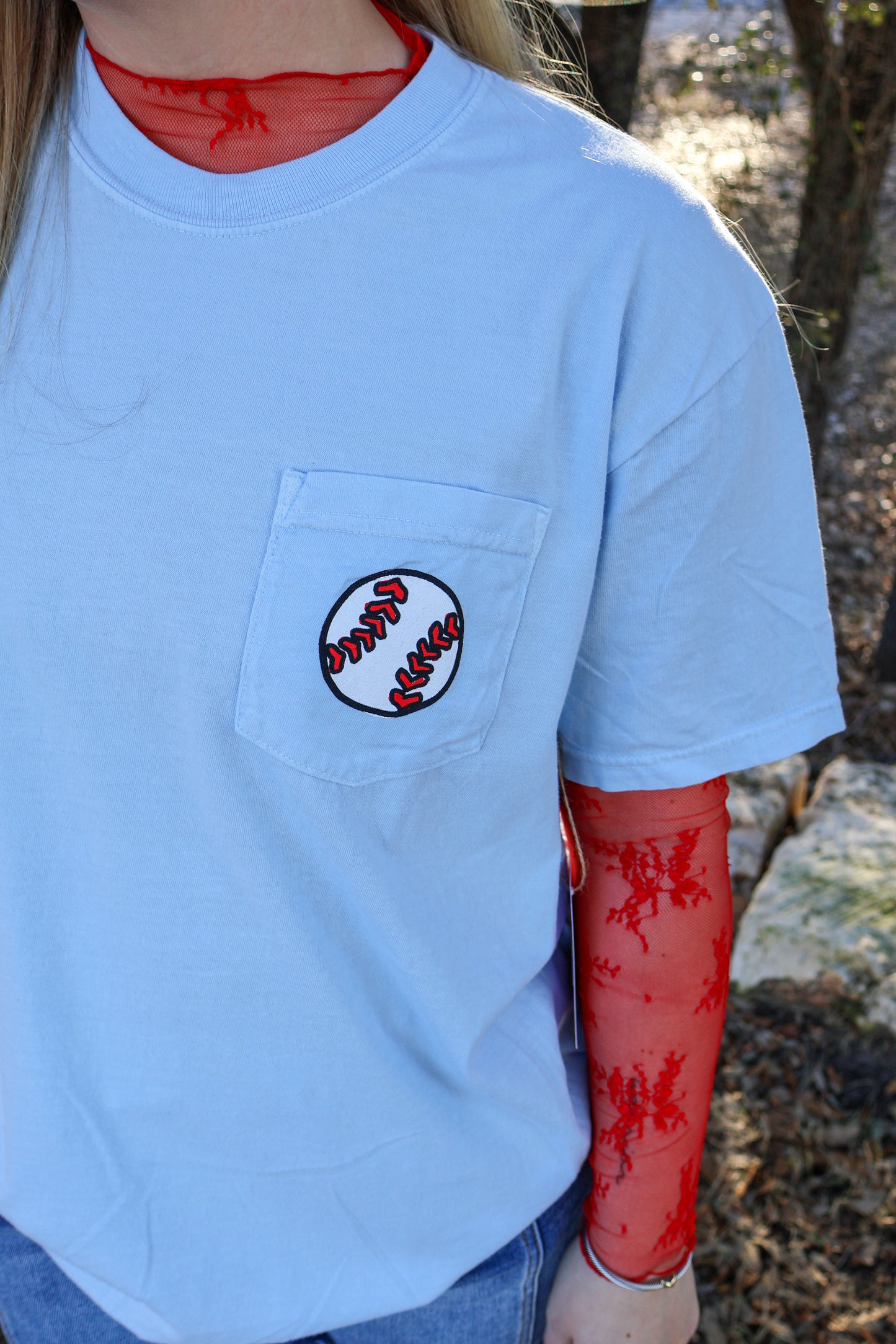 Baseball mom tee