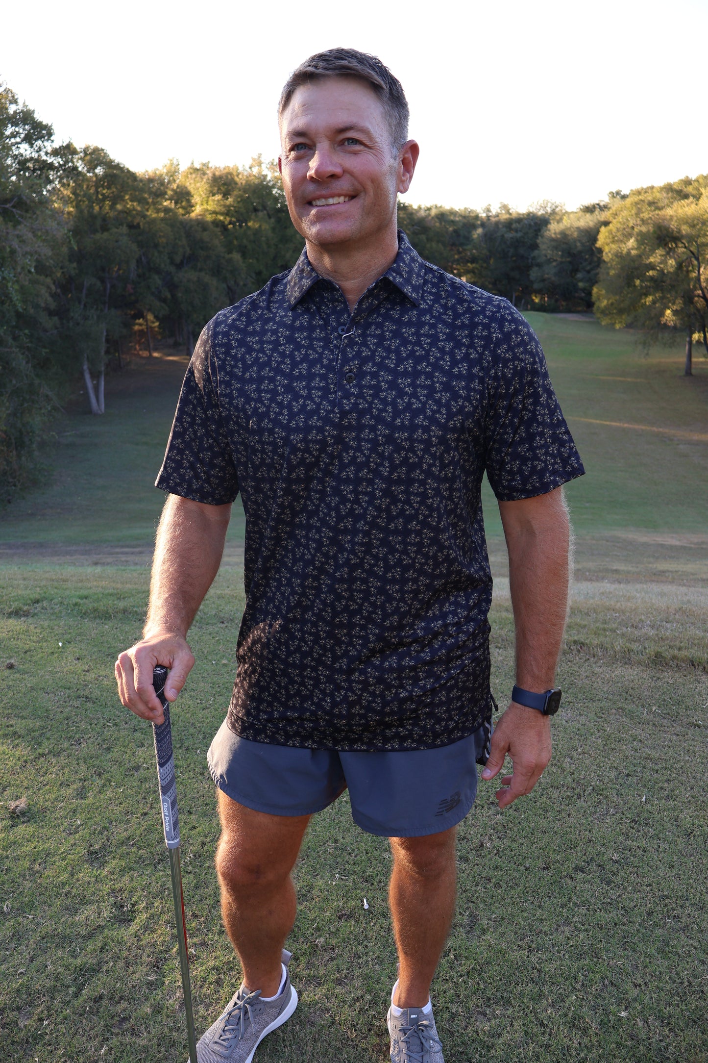 Dark Floral polo