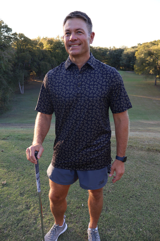 Dark Floral polo