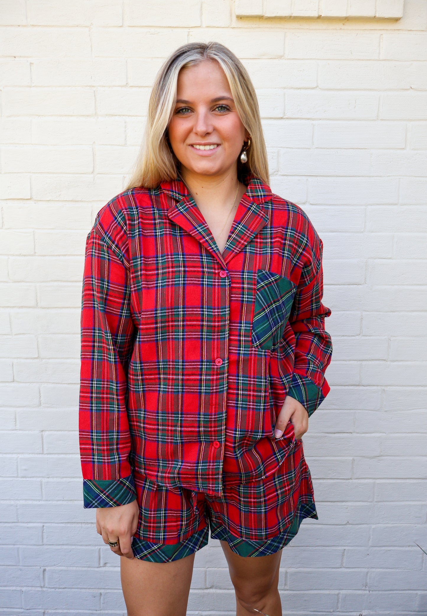 The Plaid PJ set