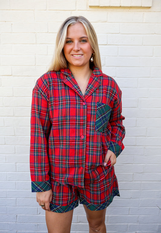 The Plaid PJ set