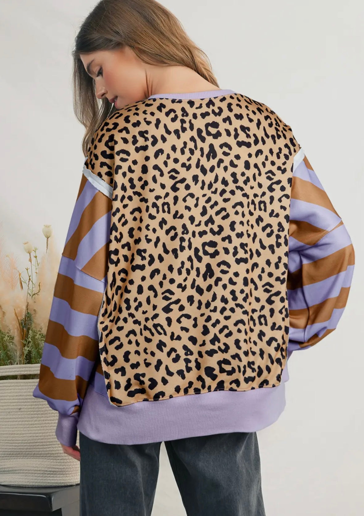 The Leopard Stripe top