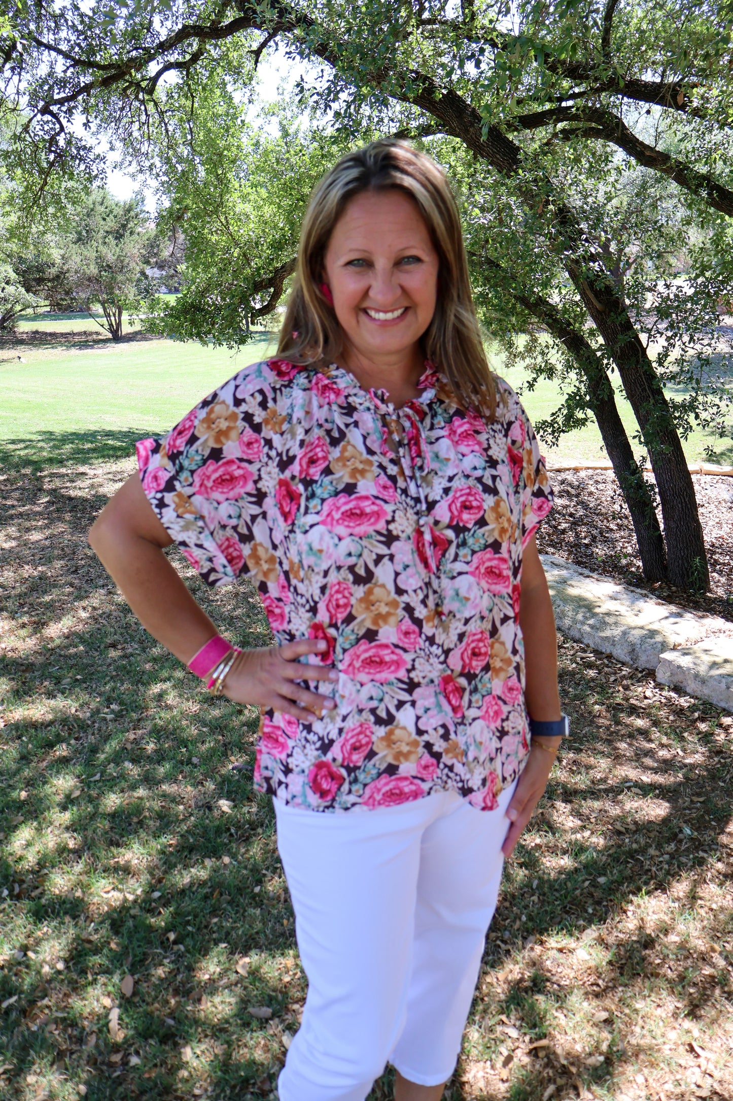 The Floral Blouse top