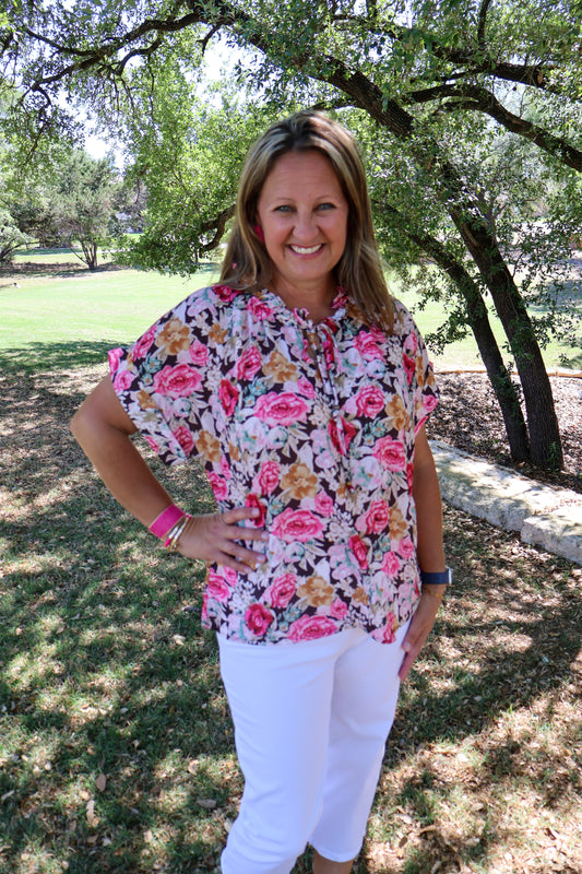 The Floral Blouse top