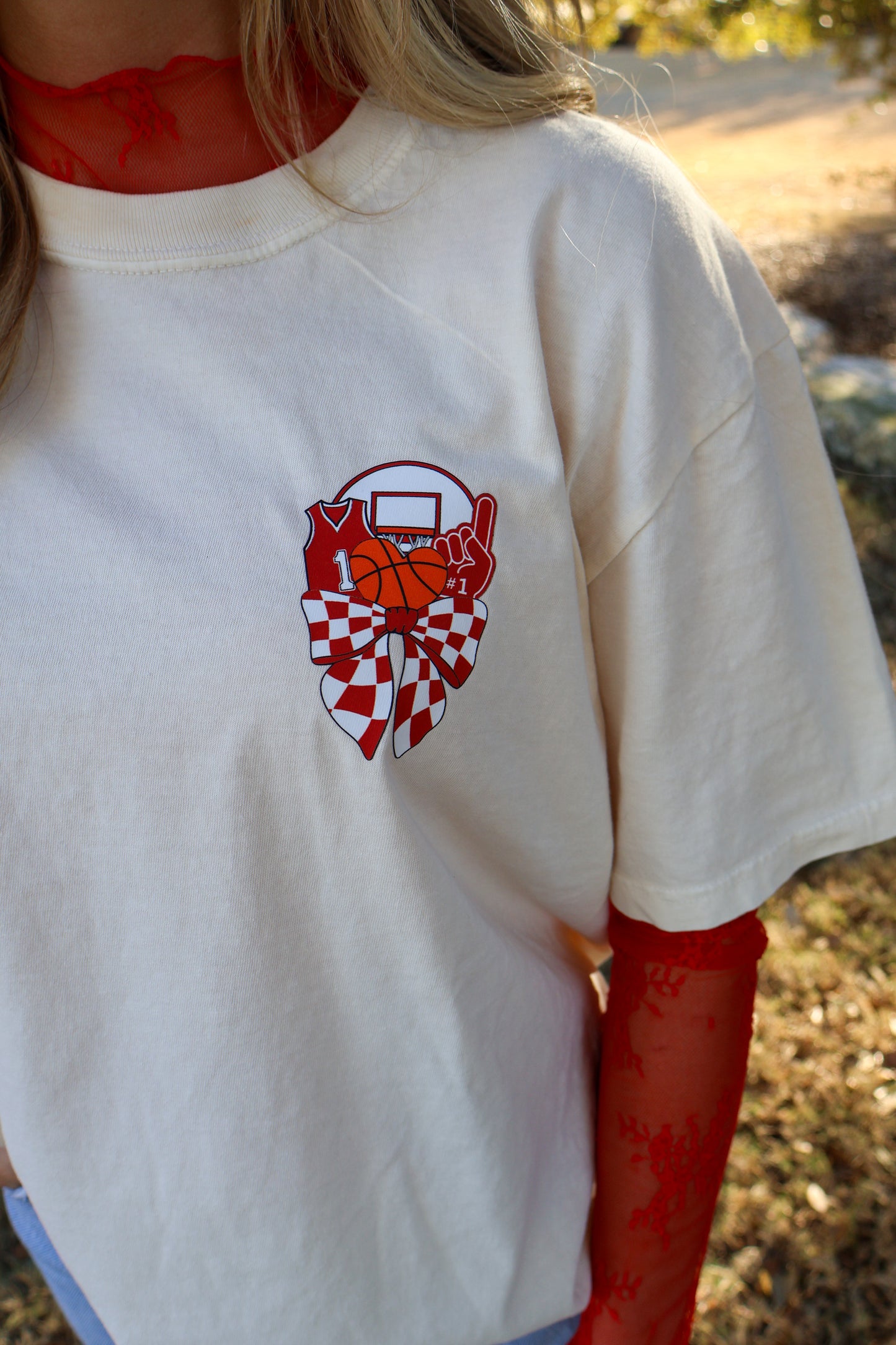 Basketball Bow tee
