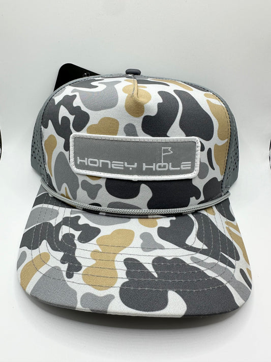 Grey Camo Golf hat