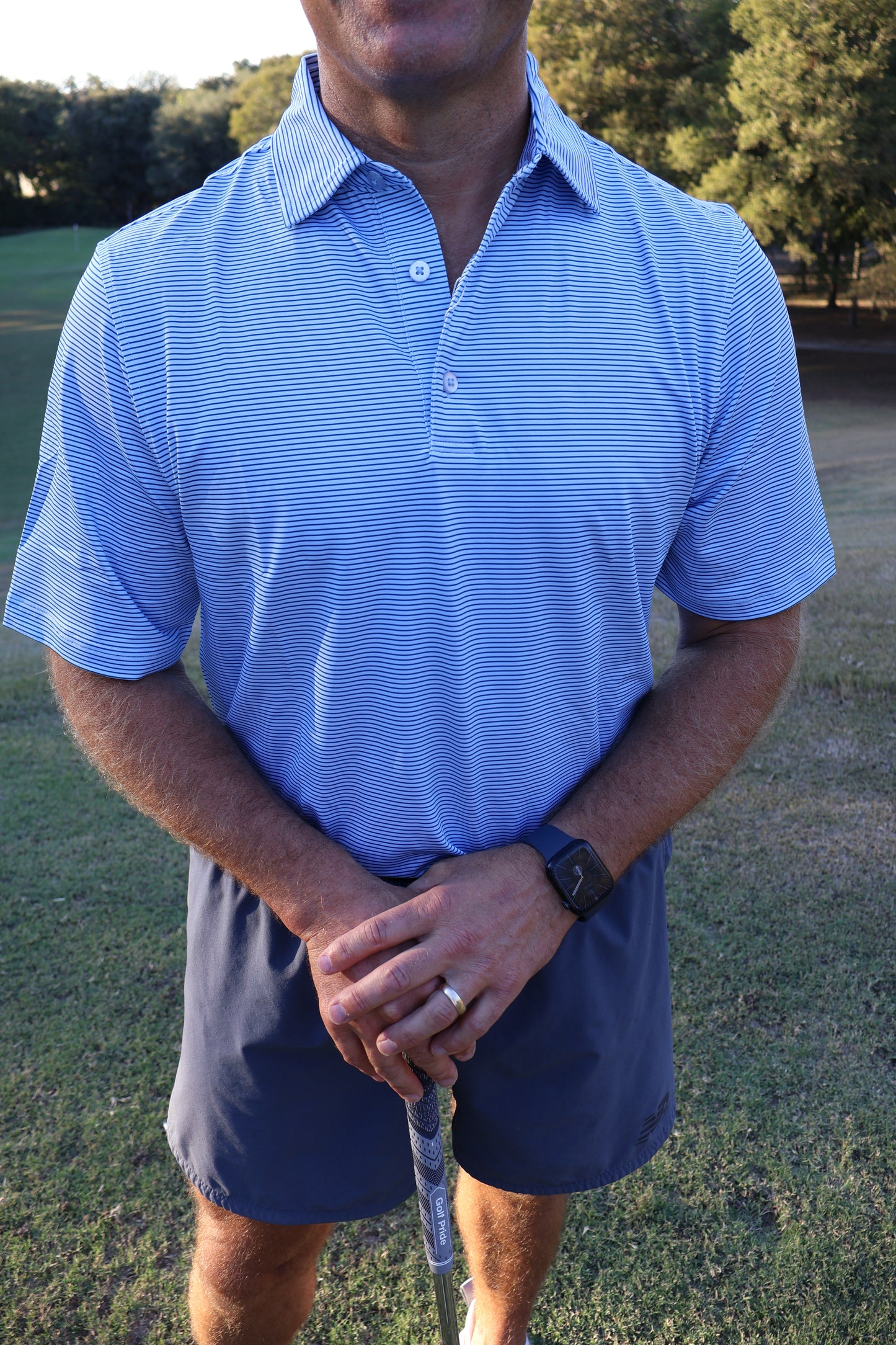 Blue Stripe polo