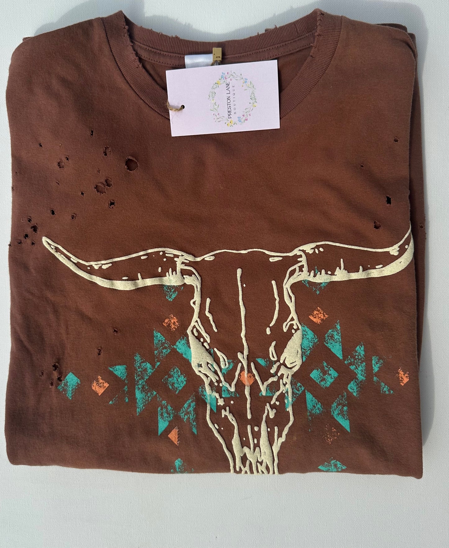 Longhorn Western tee