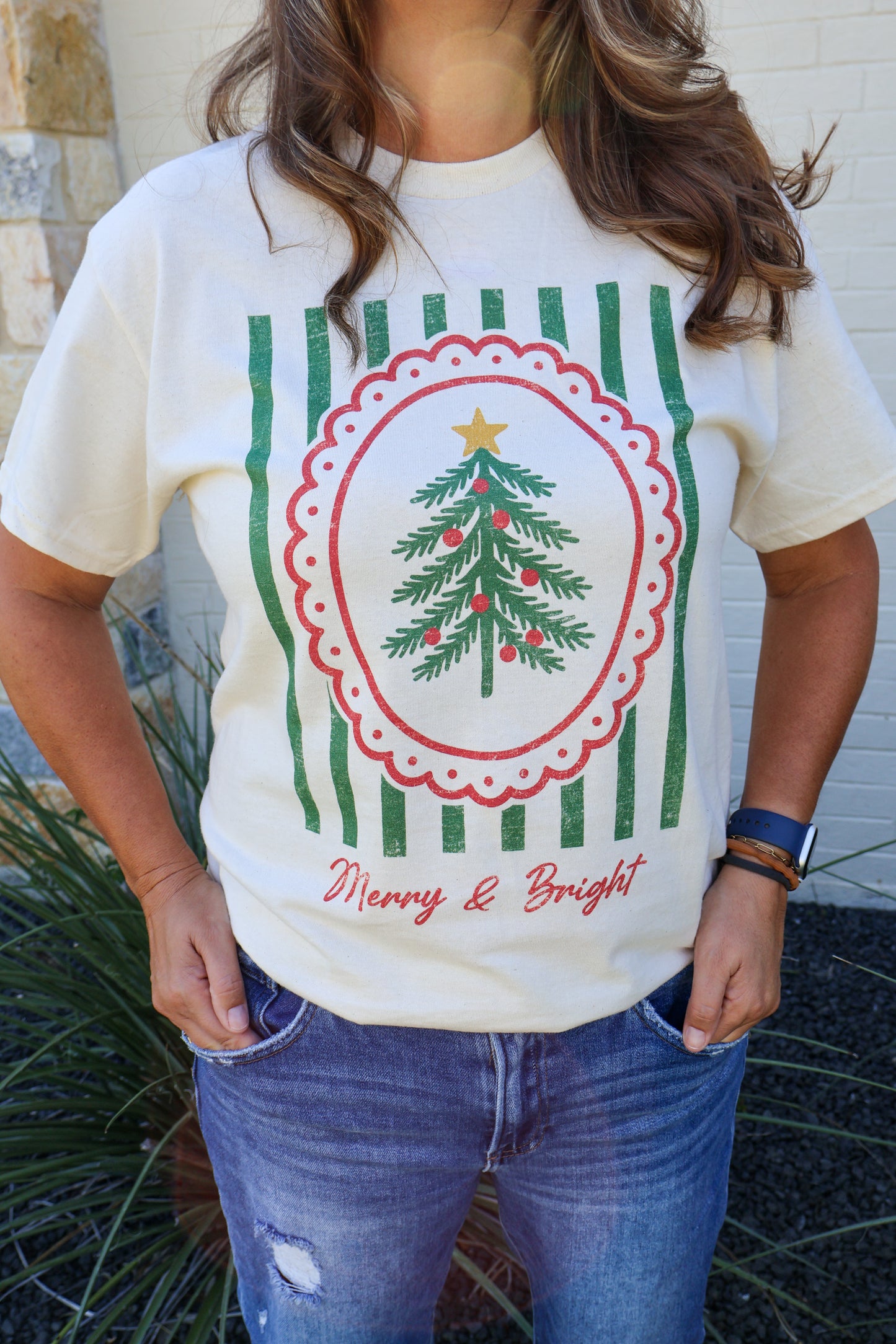 Merry & Bright tee