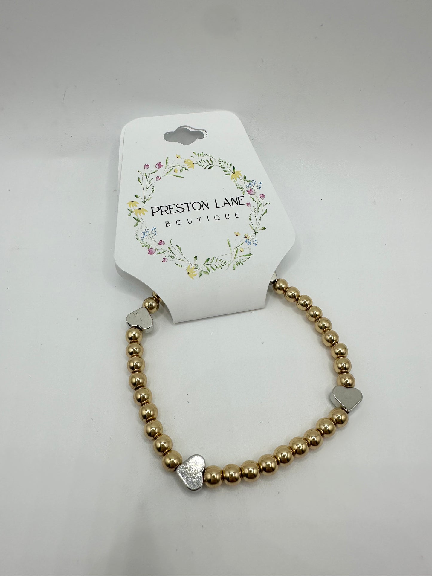 Heart beaded bracelet