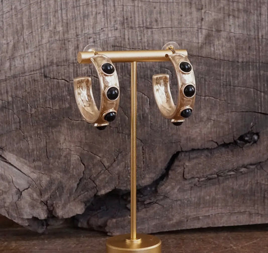 Jeweled Hoop earring