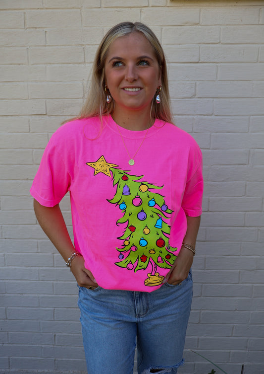 Grinch Tree tee