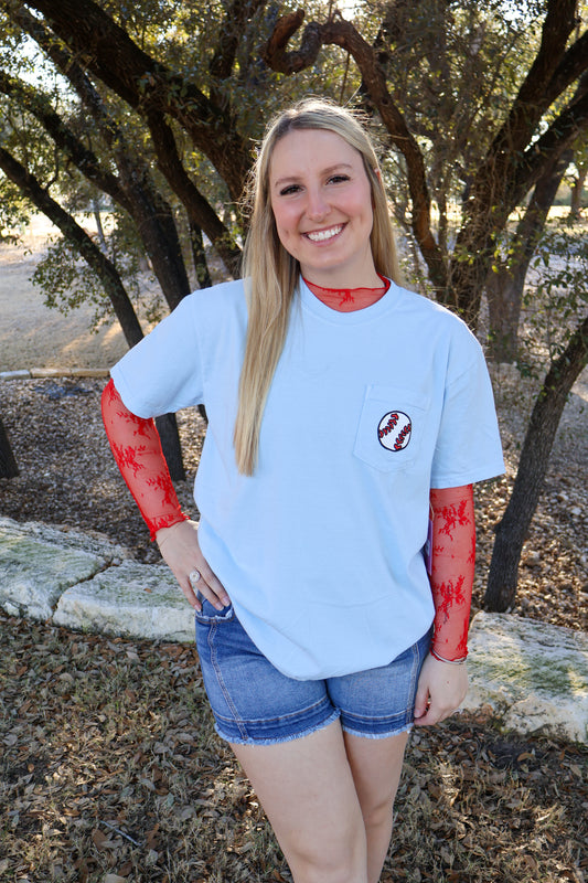 Baseball mom tee