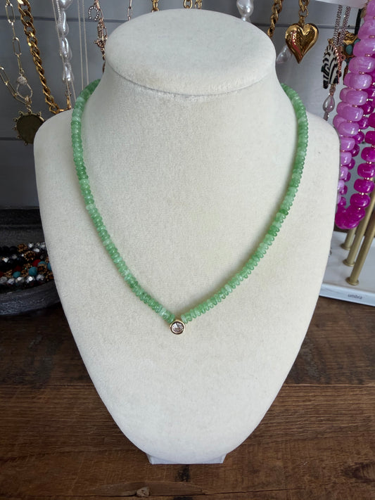 The Semi Stone necklace