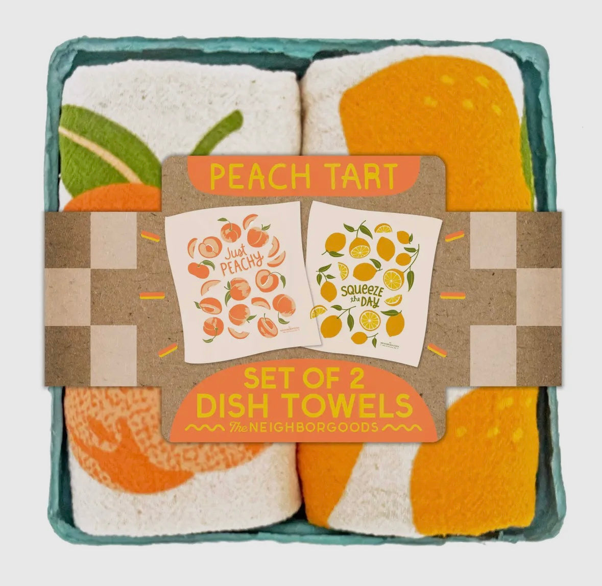 Peach Tart towel set