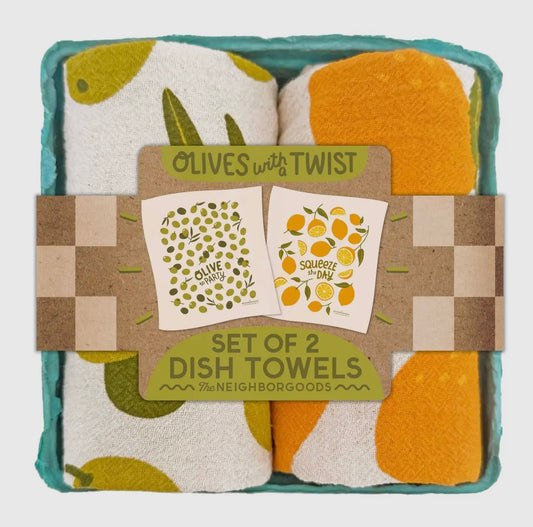 Olives with a Twist towel set