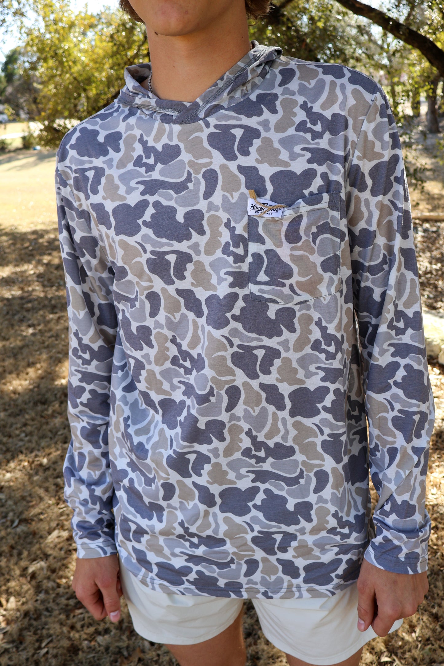 Smoke camo hoodie