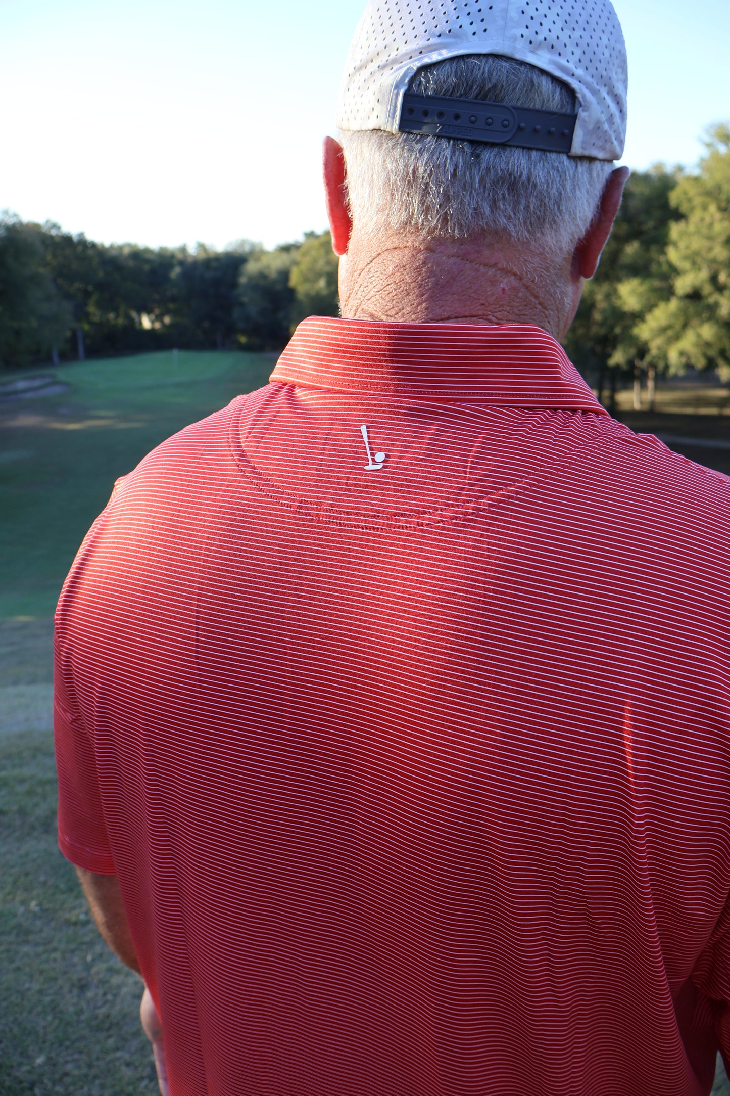 Red Stripe polo