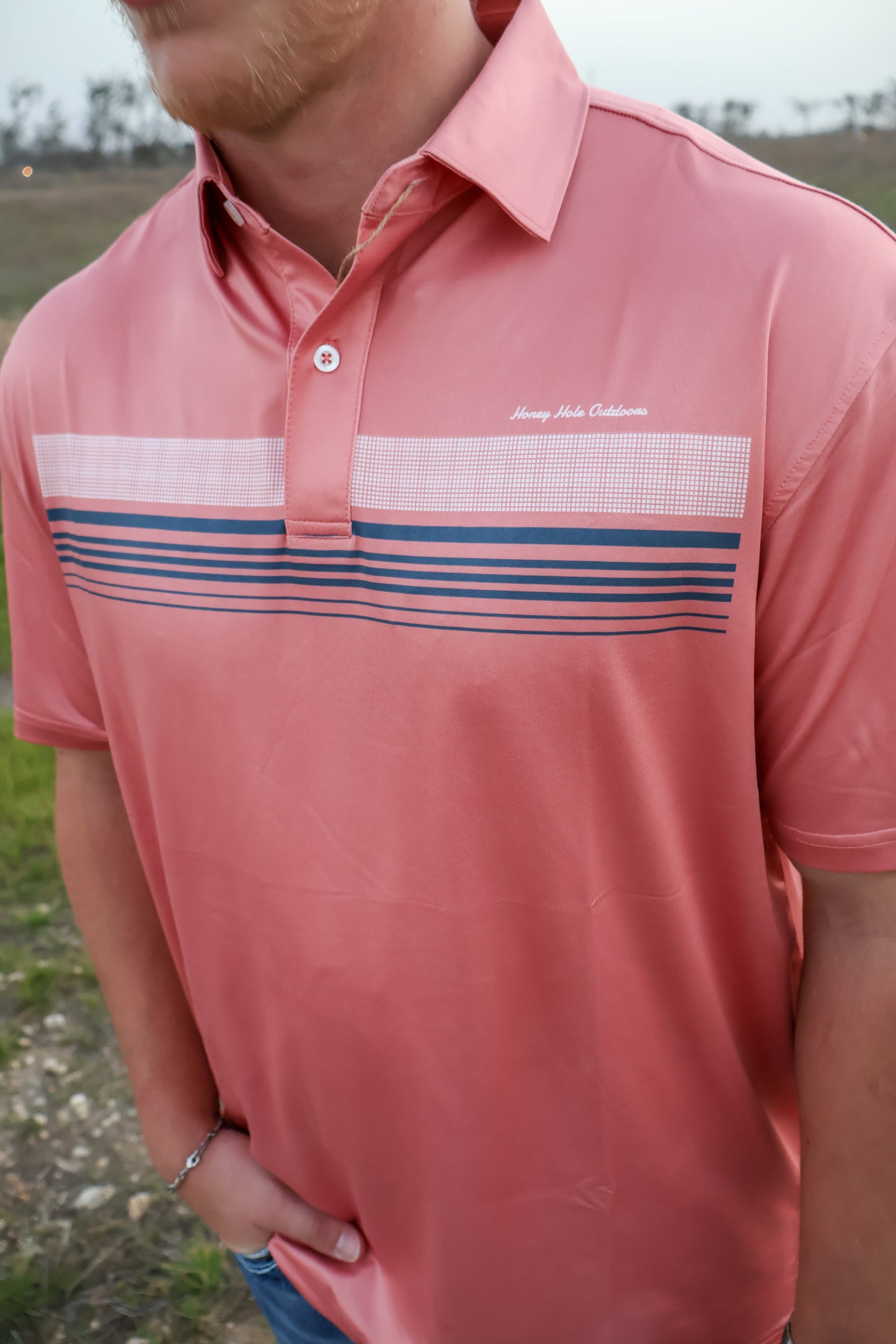 Peach polo