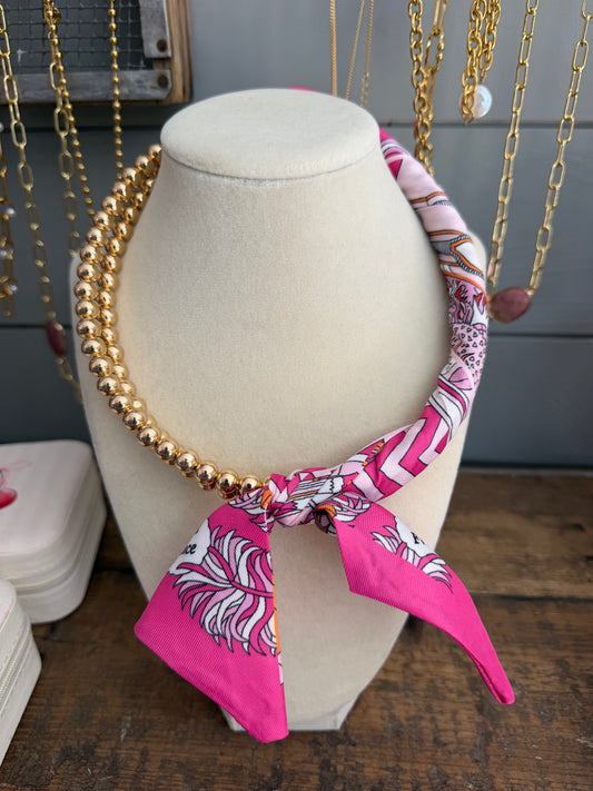 The Maia beaded scarf