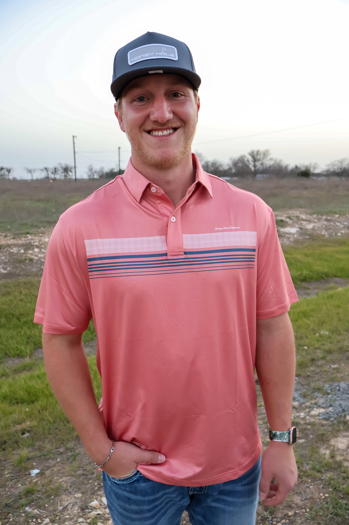 Peach polo
