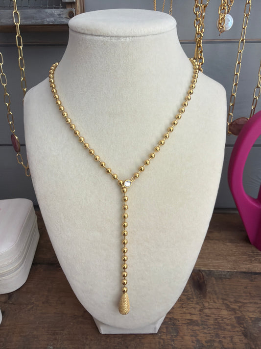 Ball Chain Drop necklace