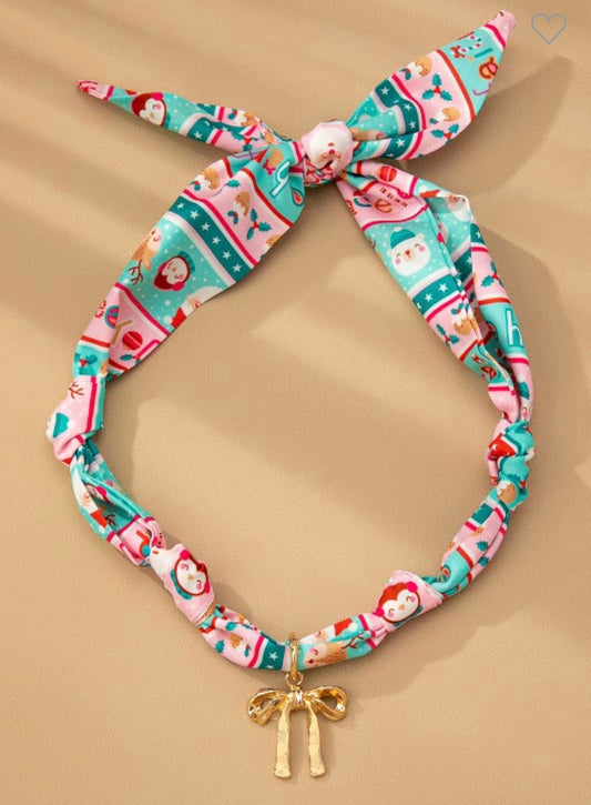 Christmas Scarf necklace