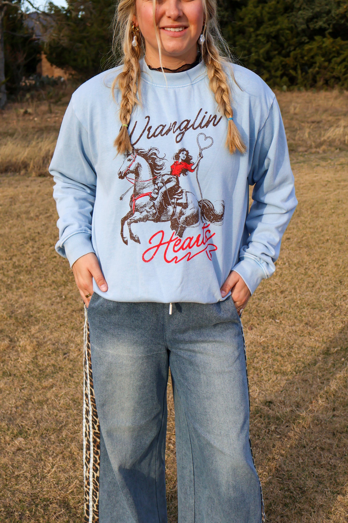 Wranglin' Hearts sweatshirt
